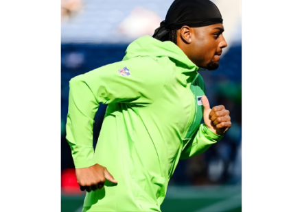 Seattle Seahawks 2025 Dark Green Panel & Logo Neon Green Half-Zip Hooded Jacket – Unisex