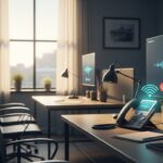 A quiet business workspace