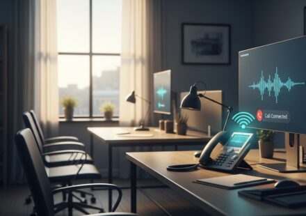 A quiet business workspace