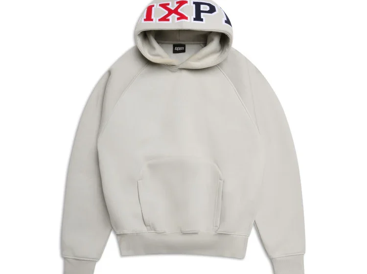 6PM COLLEGE LETTER HOODIE SMOKE GREY