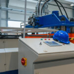 close up of machine in factory