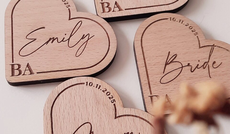 Custom Heart Tags