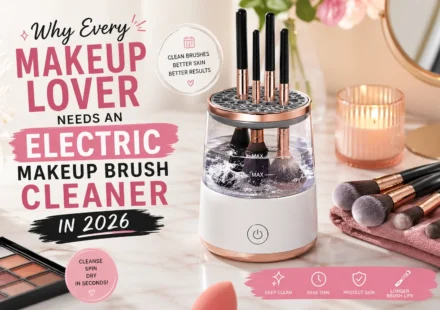 Electric makeup brush cleaner