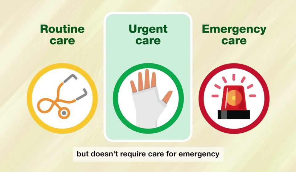 Patient receiving fast no wait urgent care treatment at First Care Family Clinic