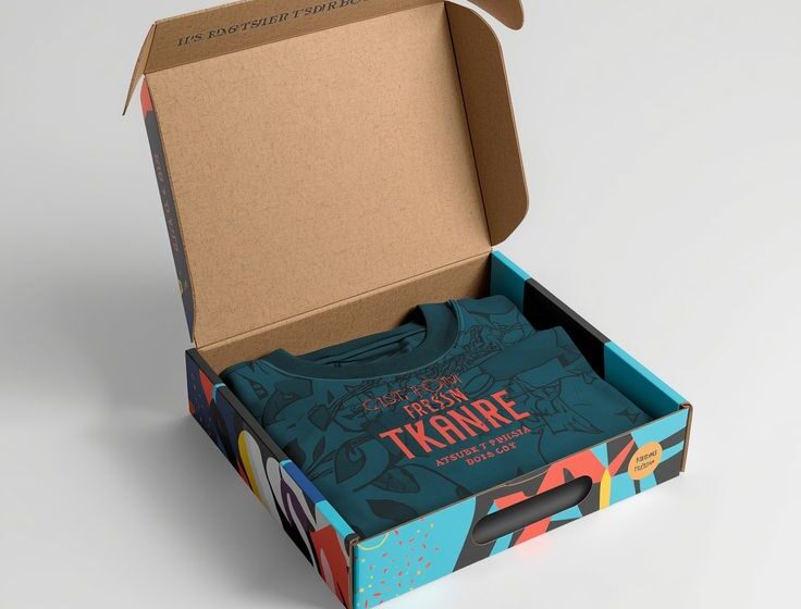 Custom t shirt boxes