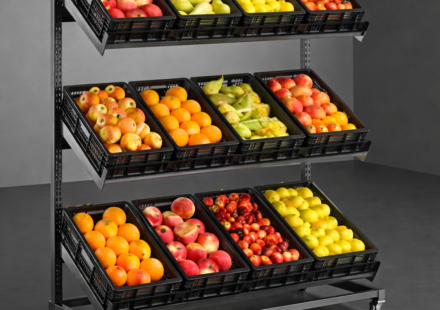 one sided fruit rack