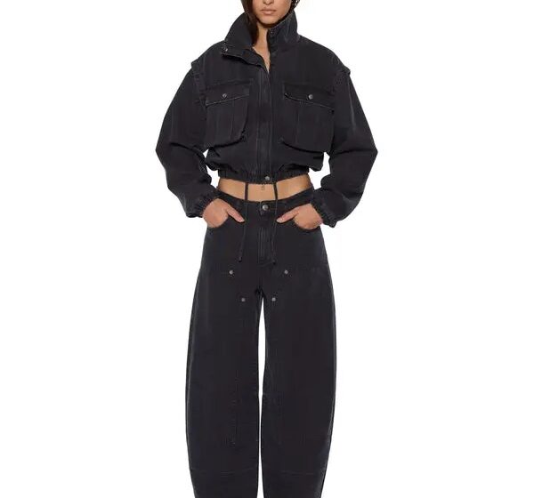 KSUBI BARREL JEAN CARPENTER BLACK