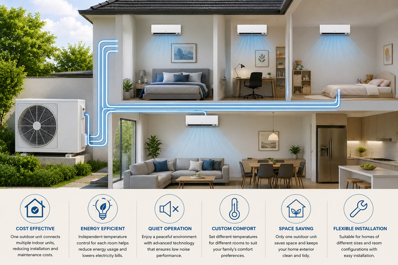 Multi Head Split System Installation Melbourne