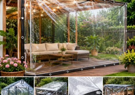 glass clear tarpaulin