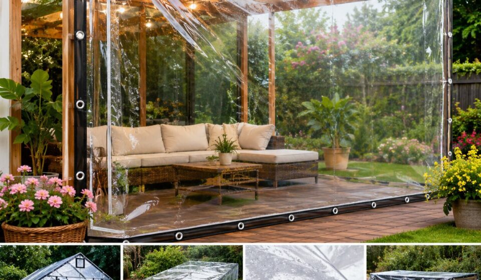 glass clear tarpaulin