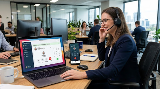 UK employees using hosted cloud communication technology