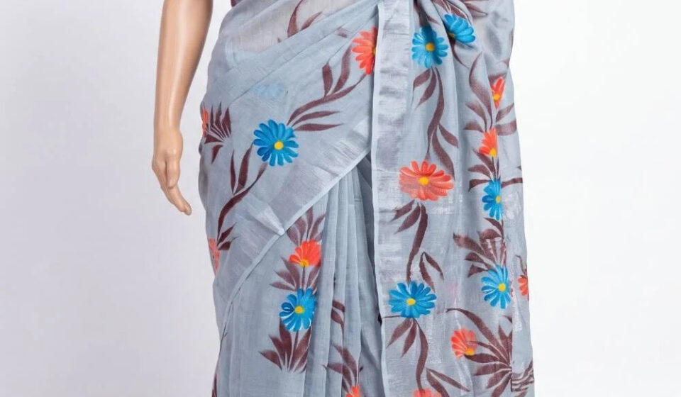 linen saree