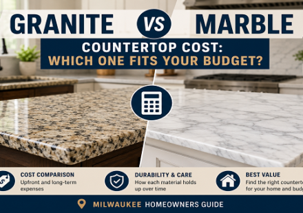 Granite vs marble countertop comparison