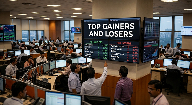 Top gainers and losers
