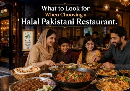 Halal Pakistani restaurant in Mississauga with family dining, karahi, biryani, seekh kebabs, and naan.