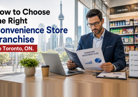 How to choose the right convenience store franchise in Toronto, ON with a modern store and franchise planning.