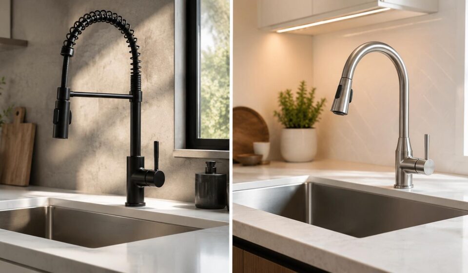 Pull Down vs. Pull Out Kitchen Faucet