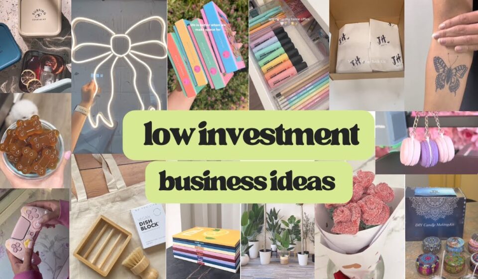 low investment business ideas