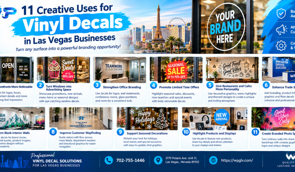 11 Creative Uses for Vinyl Decals in Las Vegas Businesses