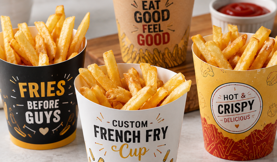 Custom French fry cups