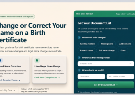 Birth Certificate Name Change