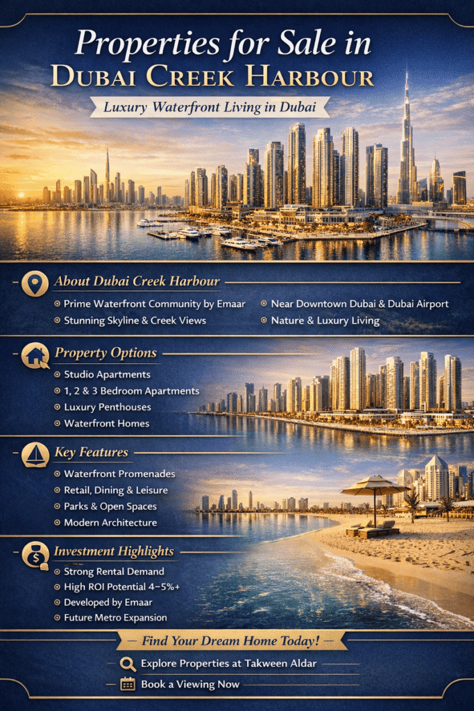 Properties in Dubai Creek Harbou
