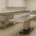 When assessing autopsy table manufacturers, the quality of materials is of utmost importance. Stainless steel is a preferred material for construction because of its excellent