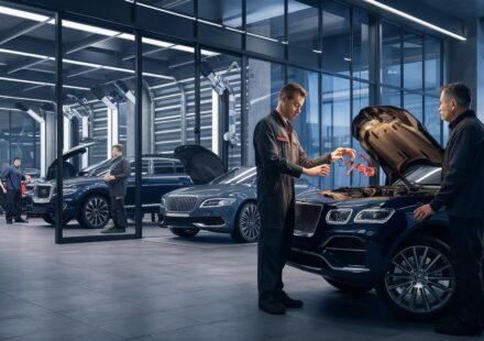 luxury car auto repair shop