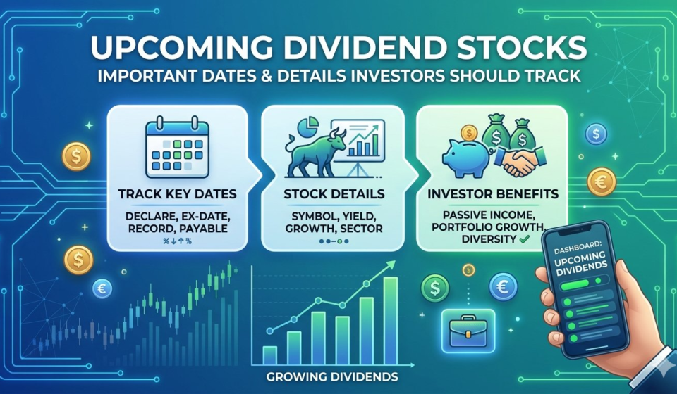 Upcoming Dividend Stocks: Important Dates and Details Investors Should Track